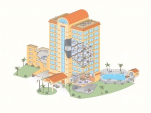 Illustration for hotel