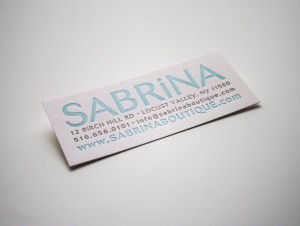 Sabrina Boutique Business Card